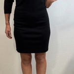 Armani Exchange  Black Zip Up Dress Quarter Sleeve Size Small EUC Photo 0