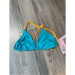 Wild Fable NWT neon blue & yellow reversible triangle bikini top Size XS Photo 1