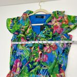 Ralph Lauren Lauren  Floral Crinkle Georgette Tiered Dress Size 2 Tropical‎ NEW Photo 8