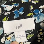 J.Jill Woman’s Classic Floral Long Sleeve Lightweight Blouse Size Small Black Photo 3
