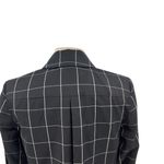 Brooks Brothers  Black Windowpane Print Cropped Blazer Wool Size‎ 2P Petite Photo 8