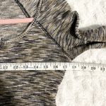 Urban Outfitters BDG Theo Brown Gray Notch Neck Long Sleeve Cropped Tee L Photo 5