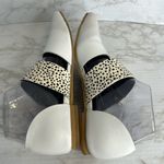 Anthropologie ALL BLACK Anthro Shoes Woman white Jungle Band D'Orsay Leather Pointed Flats 6 Photo 7