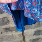 Daniel Rainn Blue Dress Woman's Size Small Lightweight Lined Pattern Photo 4