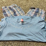 Jenni  Blue and Pink Plaid Pajama Set (R1) Photo 0