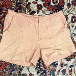 Rachel Comey Linen Shorts Women’s Size 8 Peach Blush Clay Made in USA Photo 0