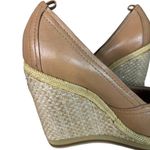 Bacio 61 Shoes Womens 9 W Wide Tan Espadrille Wedge Preppy‎ Neutral Minimalist Photo 9
