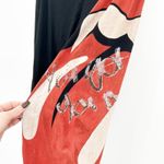 Buddhist Punk‎ Womens Vintage Y2K Tongue Lips Logo Rolling Stones Pants Size 3 Black Photo 1