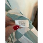 Lake x Atlantic Pacific Marnie Caftan Azure Stripe Night Shirt Dress Cotton Blue Size XL Photo 5