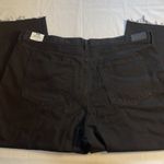 Mango MNG Women's Black Havana High Rise Cropped Straight Leg Jeans Size 22 NWT Photo 6