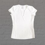 Lucky in Love Core Double Front White Tennis Tee Size XS Photo 4