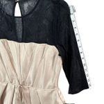 Taylor Dress Women 6 Black Champagne Lace Pleated A Line Formal Cocktail Holiday Photo 10