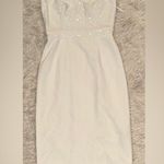 Dress the Population NWOT Silvia Sequin Bodycon Midi Dress WHITE Sz S Photo 2