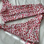SheIn Red and White Bikini Set Photo 1