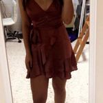 Princess Polly Silk Dusty Pink Dress Photo 1