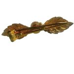 Lady Ellen Gold Leaf Hair Clip w/ Faux Pearl Photo 5