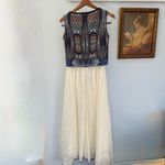 $695 Giada Forte Resort Italian Dress Gown Aztec Blue size 1 Photo 4