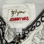 Johnny Was KANCHAI DRESS Size L Embroidered Floral Print Linen Blend Tunic Photo 6