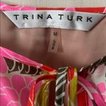Trina Turk  M Dress Silk Mahalo Tiered Hem Floral sz M Photo 4