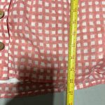 Emerson Fry Laurent Women's Blouse Pink Gingham Organic Cotton Peasant Top Small Photo 7