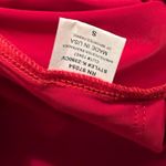 Revolve Krisa  Red Drape Skirt Surplice mini Dress NWT small Photo 4