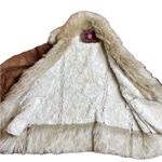 Gallery Y2K Vintage Faux Suede and Fur Penny Lane Short Jacket Small Brown Photo 6