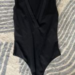 White Fox Boutique White Fox Black V Neck Bodysuit Photo 0