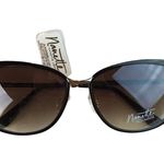 Nanette Lepore Womens Nanette Lapore Aviator Designer Sunglasses Black Metal Frames u Photo 1
