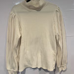 Bohme Cream  Ribbed Turtleneck Sweater Photo 0