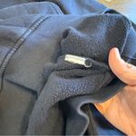 Ganni  Isoli Logo Crew Neck Sweater Embroidered Cropped Boxy Navy Blue S Photo 4