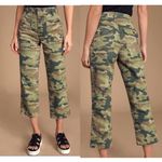 We The Free Free People Remy Camouflage Crop Jeans 25 High Rise Green Camo Pants Denim NEW Photo 1