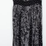 Bila Womens Floral Asymmetric Gauzy Maxi Dress Size XL Sleeveless Stretch Beachy Black Photo 2