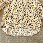 Velvet Heart Animal Print Button Top With Convertible Sleeves Photo 3