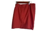 étoffe studios Women’s Linen Blend Red Skirt Tie Waist Size Large Photo 2