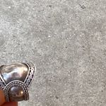 Vintage Native American 925 Sterling Silver Engraved Women’s Size 7.5” Blue Photo 5