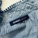 Robert Louis M/L Blue Blouse Beautiful Airy boho style Photo 2