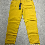 Karl Lagerfeld  Colored‎ Girlfriend Denim Jeans Size 26 Yellow Cuffed Women's NWT Photo 0