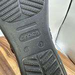 Crocs Sanrah Wedge Sandals Circle Medallion Slip On Black Comfort Travel Women 7 Photo 8