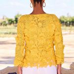 Boston Proper Yellow Lace Three Quarter sleeved Jacket size XS Photo 2