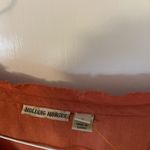 Holding Horses Linen Loosefit Lagenlook Solid Burnt OrangeSmall Shirt Blouse S Photo 3