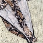 Iris  snakeskin print bodysuit size medium Photo 6