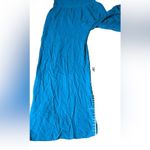 Forever 21  Blue Sleeveless V Neckline Wide Leg‎ Jumpsuit Size L Photo 11