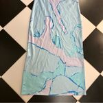 Simon Miller  Esmond Printed Sleeveless Slip Dress Swirls Swirly Baby Blue size L Photo 11