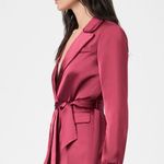 Paige NWT Havenn Tie Waist Satin Blazer Photo 3