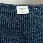 Abercrombie & Fitch  Metallic Black Sweetheart Neck Stretchy Sweater Bodysuit XS Photo 4