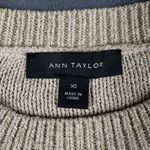 Ann Taylor ‎ Sweater Womens XS Metallic Short Sleeve Puff Shoulder Pullover Knit Photo 3