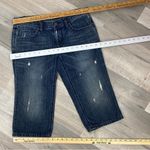 Loft Ann Taylor Boyfriend Jean Shorts Blue 0 Bermuda Distressed Photo 7