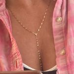 Celebrity Stylist Designed Solid Real 14k Gold Lariat Necklace Holiday Gift! Photo 3