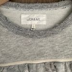 The Great The Shrunken Ruffle Bib Sweatshirt in Heather Grey Size 2 / Medium Photo 4