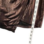 ASTR The Label Clarissa Dress Womens M Brown Bronze Metallic Cocktail Glamour Photo 7